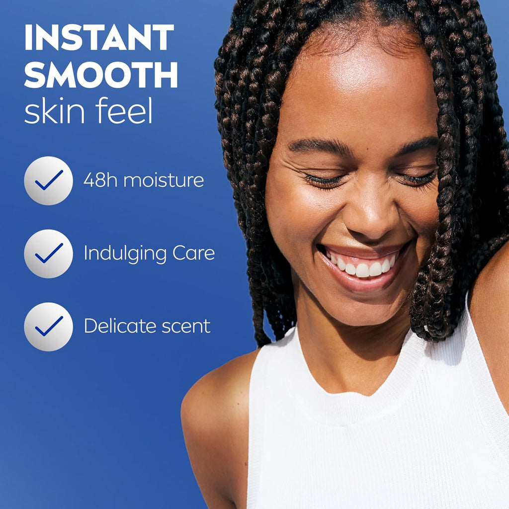 Oil Infused Vanilla and Almond Oil Body Lotion for Women, Fast-Absorbing and Non-Greasy Vanilla Scented Lotion Moisturizes for 48 Hours, 16.9 Fl Oz Pump Bottle, Pack of 3